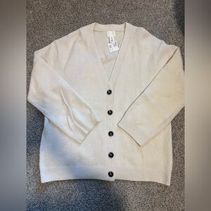 H&M Cream Knit Cardigan